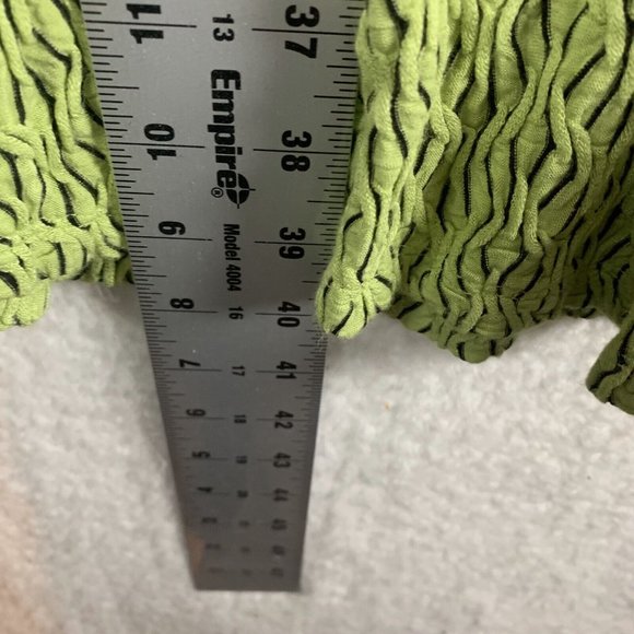 Habit Fit & Flare Dress Women's Small Green Printed Stretch Sleeveless 7669 - Picture 4 of 7